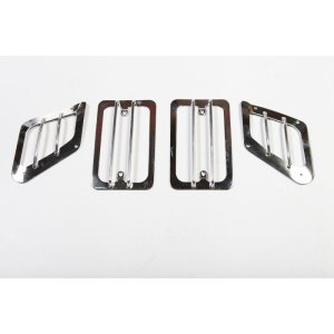 Jeep Wrangler Light Guards - Front - Rugged Ridge - Euro Guard - Stainless Steel - `97-`06